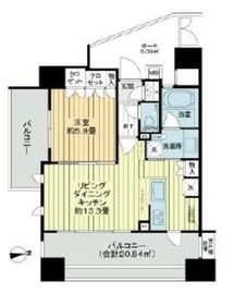 リストレジデンス新御徒町 2階 間取り図