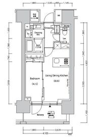 ザ・パークハビオ目白タワー 1806 間取り図