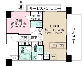 クレヴィア練馬中村橋 5階 間取り図