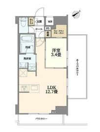 アクサス武蔵小山アジールコート 4階 間取り図