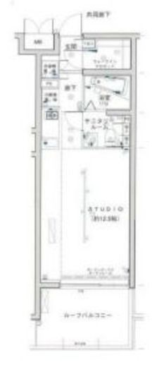 グランドコンシェルジュ都立大学 5階 間取り図