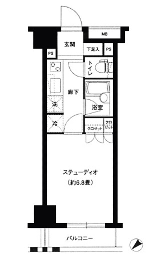 グランスイート銀座レスティモナーク 6階 間取り図