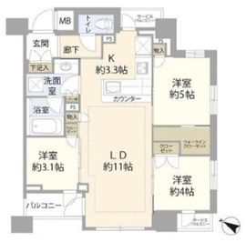 クレヴィア日本橋水天宮前 7階 間取り図
