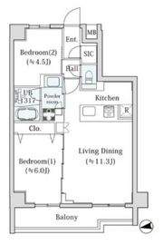 le sud α 202 間取り図