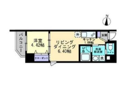 アルファレガロ亀戸 803 間取り図