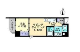 アルファレガロ亀戸 803 間取り図