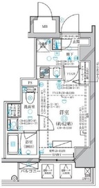 ディアレイシャス横浜WEST 6階 間取り図