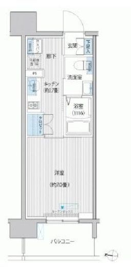 セントラーレ新城 503 間取り図