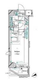 ガリシアレジデンス松陰神社 6階 間取り図