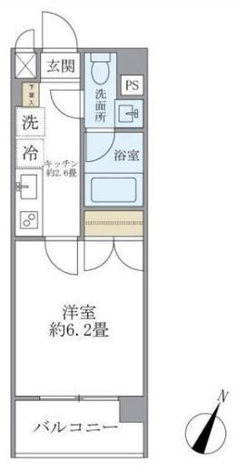 レジデンス西馬込 408 間取り図