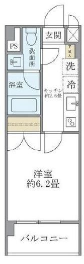 コスモリード西馬込レジデンス 507 間取り図