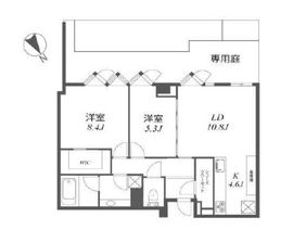 パークコート表参道 1階 間取り図