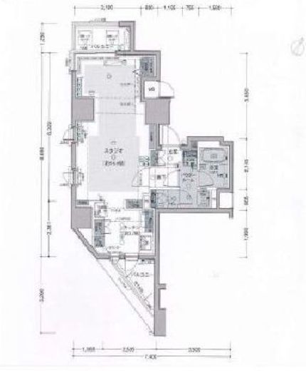 グランベル西早稲田ラフィーネ 8階 間取り図
