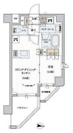 デュオステージ北千住Ⅱ 3階 間取り図