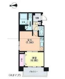 フィーカ牛込柳町 501 間取り図