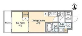 ベルファース三軒茶屋 503 間取り図