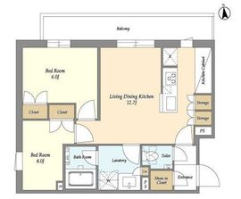 ベルファース三軒茶屋 105 間取り図