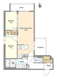 ベルファース三軒茶屋 505 間取り図