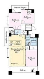 プラウド相模大野 4階 間取り図