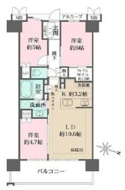 ジオ品川天王洲 9階 間取り図
