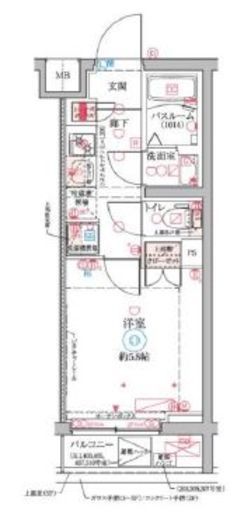 クレヴィスタ横浜大口 307 間取り図