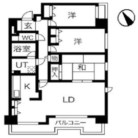 ナイスアーバンステイツ川崎 5階 間取り図