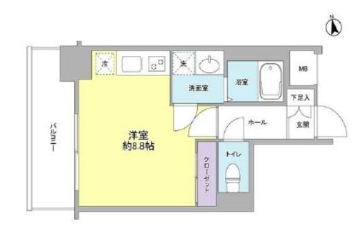 コンフォリア東池袋 702 間取り図