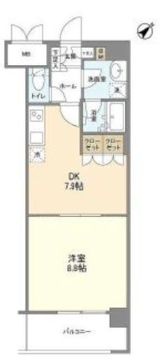 サンハイム鶴見 B305 間取り図