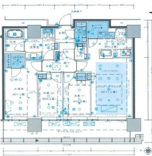 THE YOKOHAMA FRONT TOWER (ザ・ヨコハマフロントタワー) 35階 間取り図
