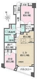 パークハウス世田谷桜丘 5階 間取り図