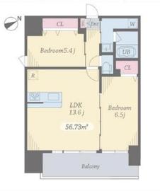 プライムコート立川 910 間取り図
