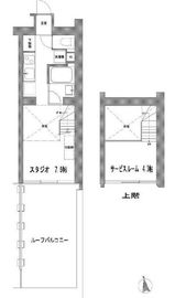 LUXENA HIGASHI-KOENJI (ラグゼナ東高円寺) 401 間取り図