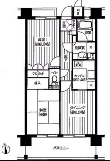 パシフィーク品川 602 間取り図