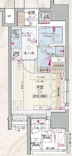 エステムプラザ品川大井町クリスタルヒルズ 5階 間取り図
