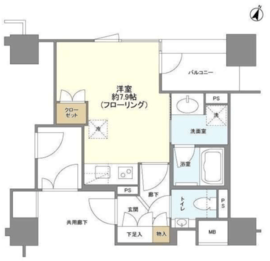 クレヴィア戸塚 5F1 間取り図