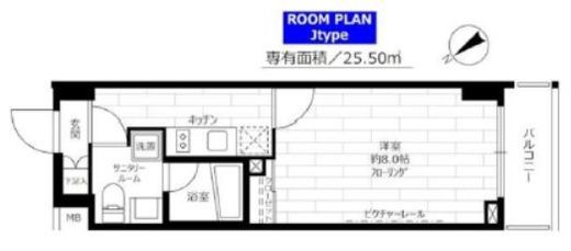 ステージグランデ茅場町 2階 間取り図