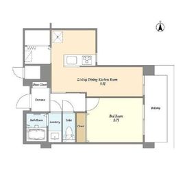 インプルーブ錦糸町 601 間取り図