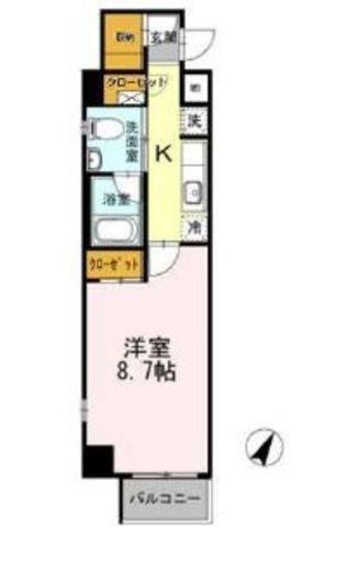 カスタリア神保町 701 間取り図