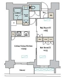 ブリリアイスト町屋 1003 間取り図