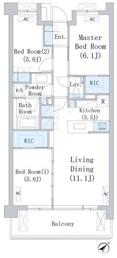 パークアクシス千川 204 間取り図