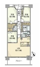 ザ・パークハウス東戸塚レジデンス 6階 間取り図