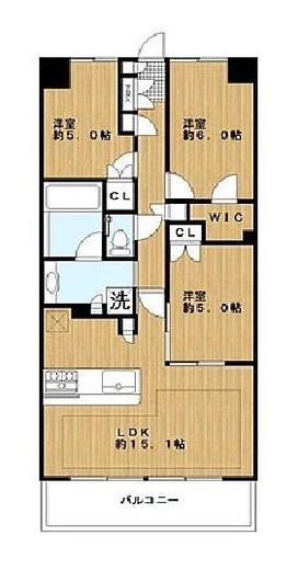 クレヴィア東白楽 2階 間取り図