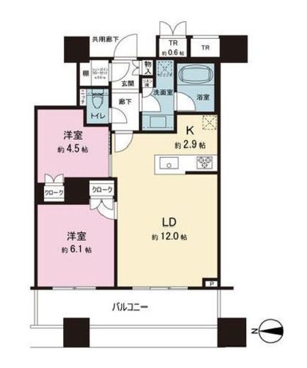 パークタワーグランスカイ 31階 間取り図