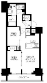 シティハウス目黒ザ・ツイン 11階 間取り図