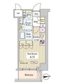 ワセダアパートメント 301 間取り図