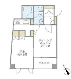 カーサ文京動坂 401 間取り図