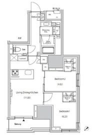 ザ・パークハビオ市ヶ谷ウエスト 302 間取り図