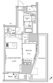 ザ・パークハビオ市ヶ谷ウエスト 402 間取り図