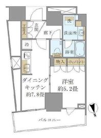 ブリリアタワー池袋 18階 間取り図