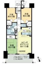 エンゼルブレッサ大森南3 5階 間取り図